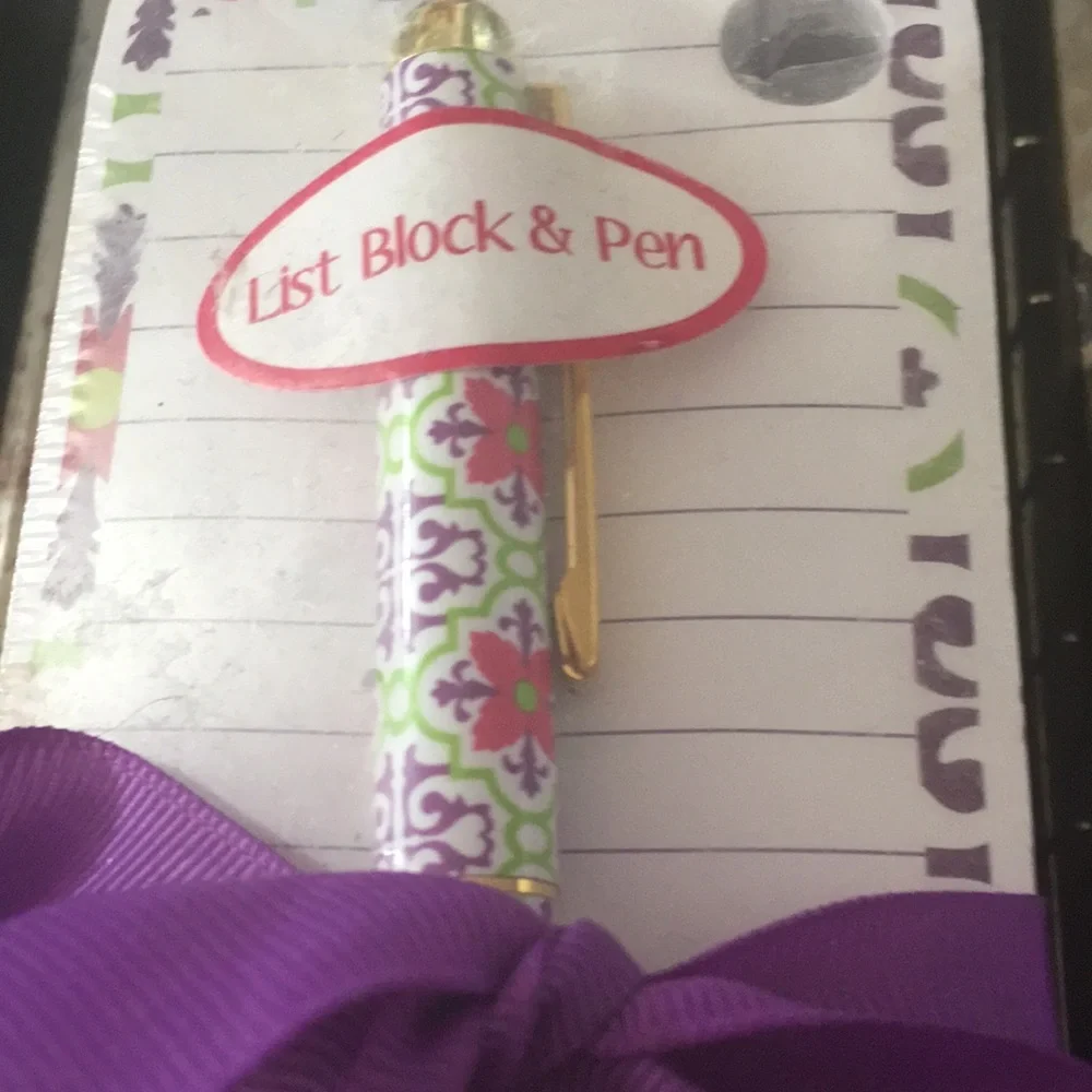 List block and pen